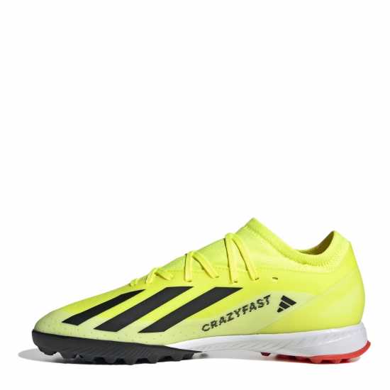 Adidas X Crazyfast League Turf Football Boots Жълто/Черно/Бяло Футболни стоножки