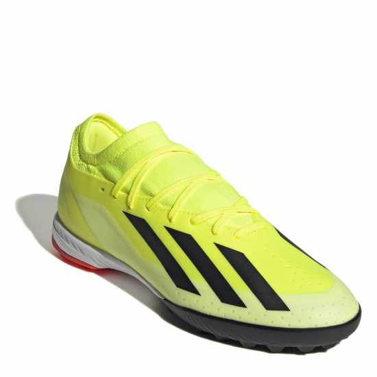Adidas X Crazyfast League Turf Football Boots Жълто/Черно/Бяло Футболни стоножки