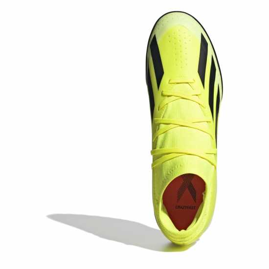 Adidas X Crazyfast League Turf Football Boots Жълто/Черно/Бяло Футболни стоножки