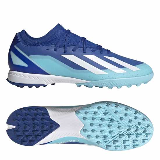 Adidas X Crazyfast League Turf Football Boots Синьо/Бяло Футболни стоножки