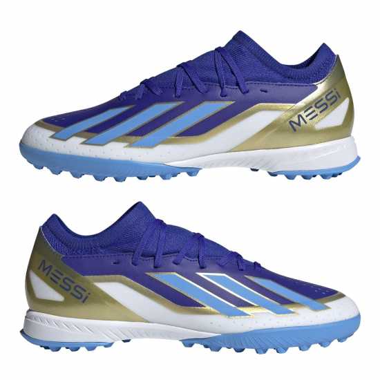 Adidas X Crazyfast League Turf Football Boots Синьо/Бяло Футболни стоножки