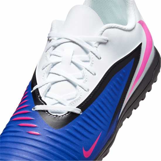 Nike Phantom 6 Low Club Adults Astro Turf Football Boots Blue/Wht/Pink 