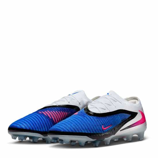 Nike Phantom 6 Low Elite Adults Artificial Ground Football Boots Blue/Wht/Pink 