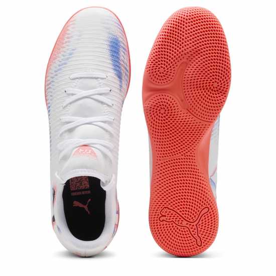 Puma Men's Future 8 Play It Indoor Football Boots Puma White-Pu Футболни бутонки