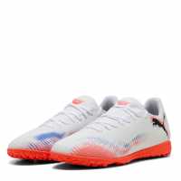Puma Future 8 Play Astro Turf Football Boots White/Black/Red Мъжки футболни бутонки