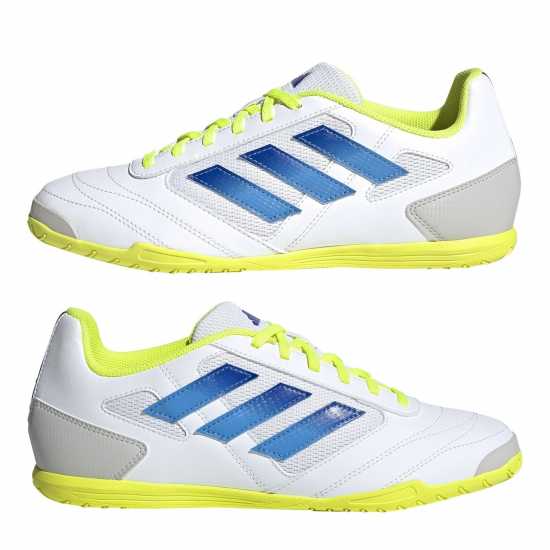 Adidas Super Sala Ii Indoor Football Boots Бяло/Синьо/Жълто Футболни стоножки