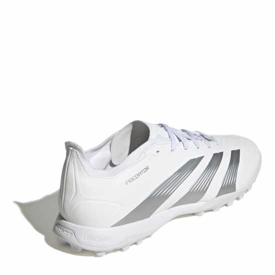 Мъжки футболни бутонки Adidas Predator 24 League Low Turf Football Boots White/Silver Adidas Predator 24 League Low Turf Football Boots White/Silver Мъжки футболни бутонки