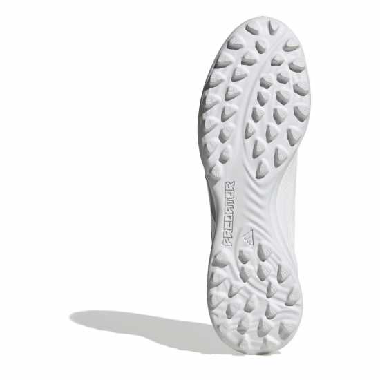 Мъжки футболни бутонки Adidas Predator 24 League Low Turf Football Boots White/Silver Adidas Predator 24 League Low Turf Football Boots White/Silver Мъжки футболни бутонки