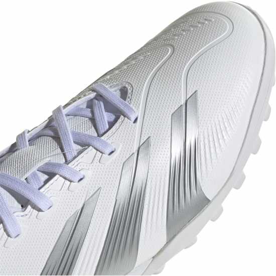 Мъжки футболни бутонки Adidas Predator 24 League Low Turf Football Boots White/Silver Adidas Predator 24 League Low Turf Football Boots White/Silver Мъжки футболни бутонки