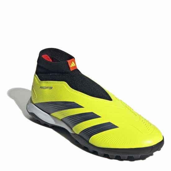 Adidas Predator 24 League Laceless Turf Boots Жълто/Черно/Червено 