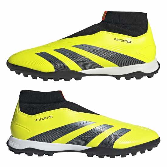 Adidas Predator 24 League Laceless Turf Boots Жълто/Черно/Червено 