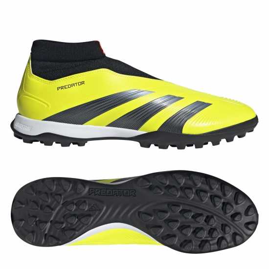 Adidas Predator 24 League Laceless Turf Boots Жълто/Черно/Червено 
