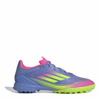 Adidas F50 League Astro Turf Football Boots Blue/Lemon 