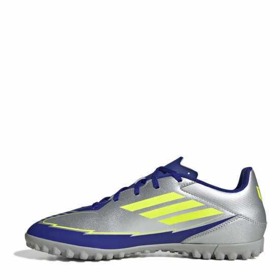 Adidas F50 Adults Club Astro Turf Football Boots Сребро/Синьо 