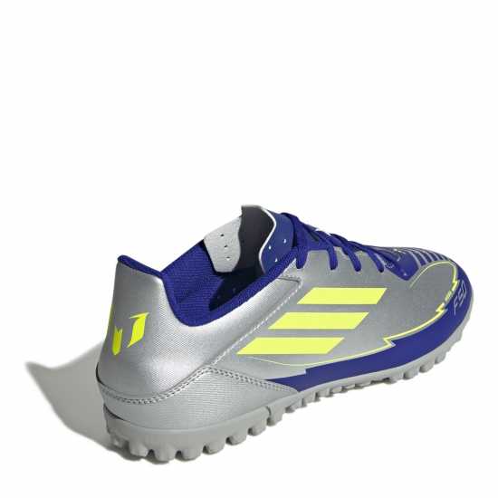 Adidas F50 Adults Club Astro Turf Football Boots Сребро/Синьо 