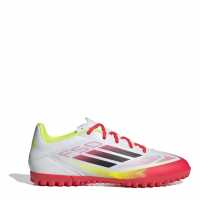 Adidas F50 Adults Club Astro Turf Football Boots Бяло/Червено Футболни стоножки