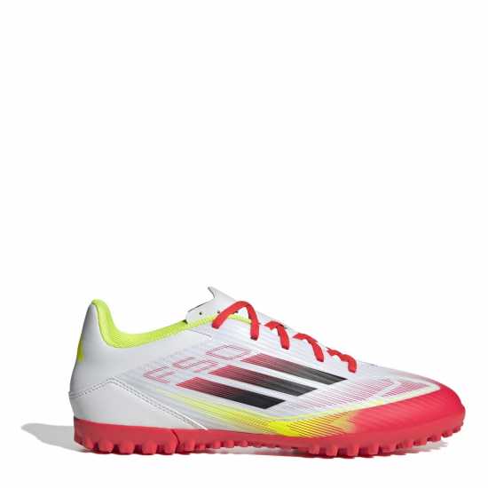 Adidas F50 Adults Club Astro Turf Football Boots Бяло/Червено Футболни стоножки
