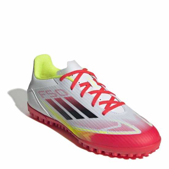 Adidas F50 Adults Club Astro Turf Football Boots Бяло/Червено Футболни стоножки