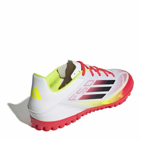 Adidas F50 Adults Club Astro Turf Football Boots Бяло/Червено Футболни стоножки