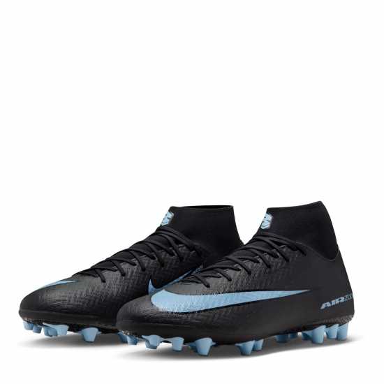Nike Mercurial Superfly 10 Academy Artificial Ground Football Boots Black/Blue Мъжки футболни бутонки