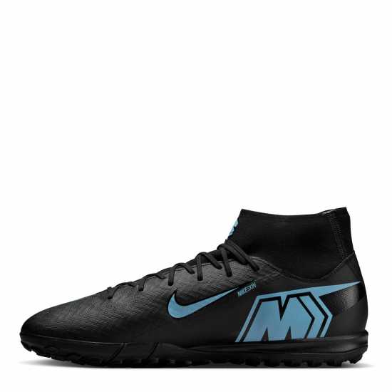 Мъжки футболни бутонки Nike Mercurial Superfly 10 Academy Astro Turf Football Boots Black/Blue Nike Mercurial Superfly 10 Academy Astro Turf Football Boots Black/Blue Мъжки футболни бутонки