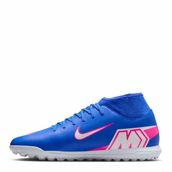 Nike Mercurial Superfly 10 Club Adults Astro Turf Football Boots Blue/Wht/Pink 