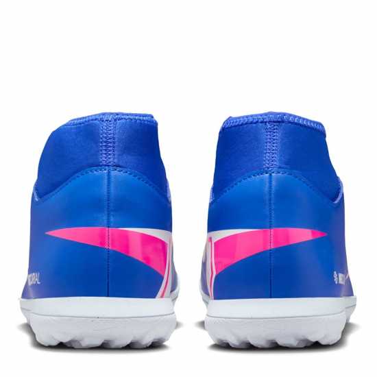 Nike Mercurial Superfly 10 Club Adults Astro Turf Football Boots Blue/Wht/Pink 