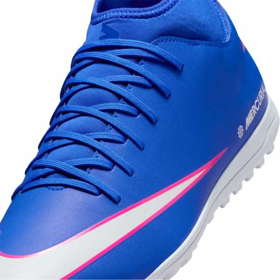 Nike Mercurial Superfly 10 Club Adults Astro Turf Football Boots Blue/Wht/Pink 