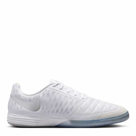 Мъжки футболни бутонки Nike Lunargato Ii Indoor Court Low Top Football Boots Adults White/Chrome Nike Lunargato Ii Indoor Court Low Top Football Boots Adults White/Chrome Мъжки футболни бутонки