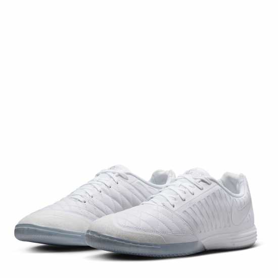 Мъжки футболни бутонки Nike Lunargato Ii Indoor Court Low Top Football Boots Adults White/Chrome Nike Lunargato Ii Indoor Court Low Top Football Boots Adults White/Chrome Мъжки футболни бутонки