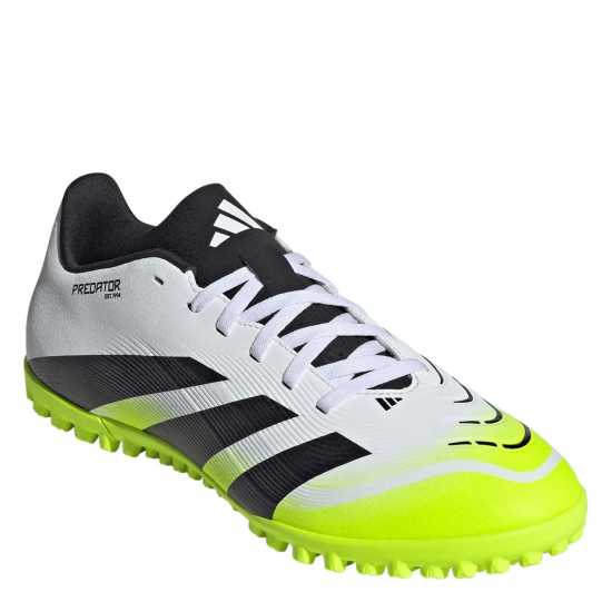 Adidas Predator League Astro Turf Football Boots White/Blk/Lemon Мъжки футболни бутонки