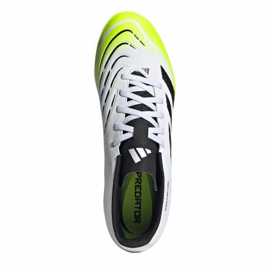 Adidas Predator League Astro Turf Football Boots White/Blk/Lemon Мъжки футболни бутонки