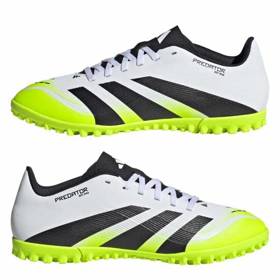 Adidas Predator League Astro Turf Football Boots White/Blk/Lemon Мъжки футболни бутонки