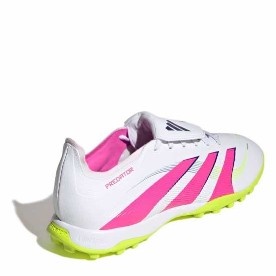 Adidas Predator League Fold-Over Tongue Astro Turf Football Boots Бяло/Розово Мъжки футболни бутонки