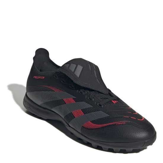 Adidas Predator League Fold-Over Tongue Astro Turf Football Boots Черно/Сиво Мъжки футболни бутонки