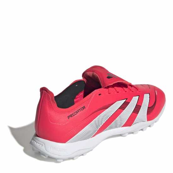 Adidas Predator League Fold-Over Tongue Astro Turf Football Boots Червено/Бяло Мъжки футболни бутонки