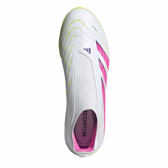 Adidas Predator League Laceless Astro Turf Football Boots Ftwr White 