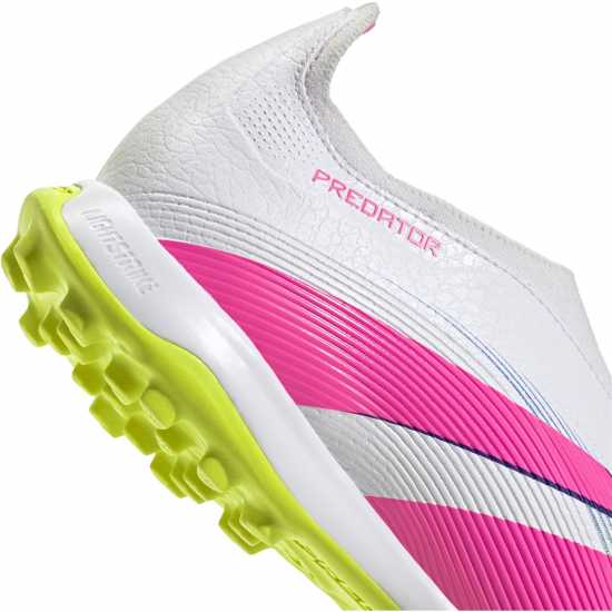 Adidas Predator League Laceless Astro Turf Football Boots Ftwr White 