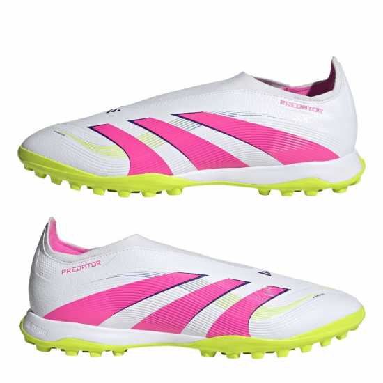 Adidas Predator League Laceless Astro Turf Football Boots Ftwr White 