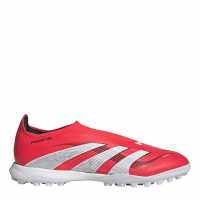 Adidas Predator League Laceless Astro Turf Football Boots Lucid Red 