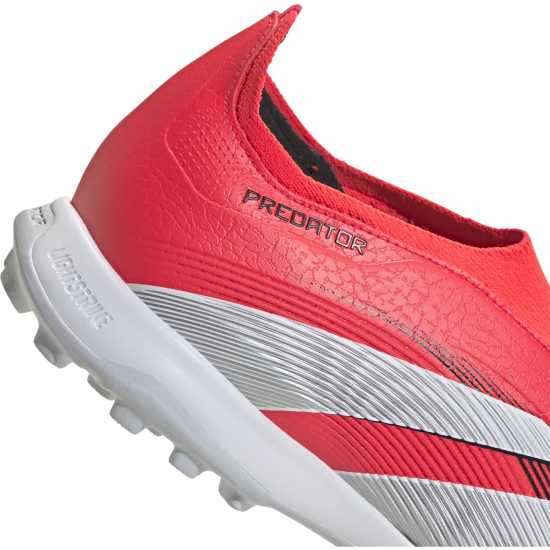 Adidas Predator League Laceless Astro Turf Football Boots Lucid Red 