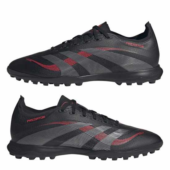 Мъжки футболни бутонки Adidas Predator League Astro Turf Football Boots Черно/Сиво Adidas Predator League Astro Turf Football Boots Черно/Сиво Мъжки футболни бутонки