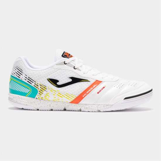 Joma Маратонки За Футбол В Зала Mundial Leather Indoor Football Trainers Бяло/Синьо Мъжки футболни бутонки