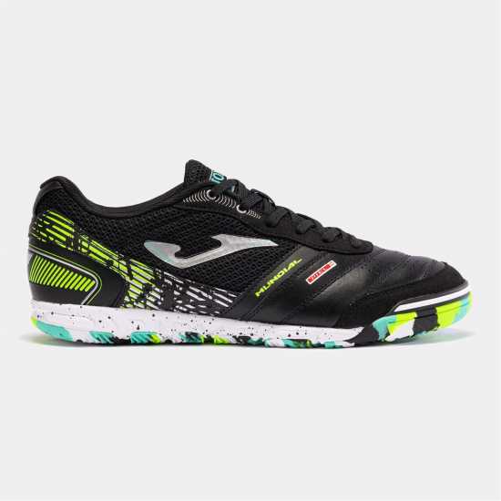 Мъжки футболни бутонки Joma Маратонки За Футбол В Зала Mundial Leather Indoor Football Trainers Черно/Жълто Joma Маратонки За Футбол В Зала Mundial Leather Indoor Football Trainers Черно/Жълто Мъжки футболни бутонки