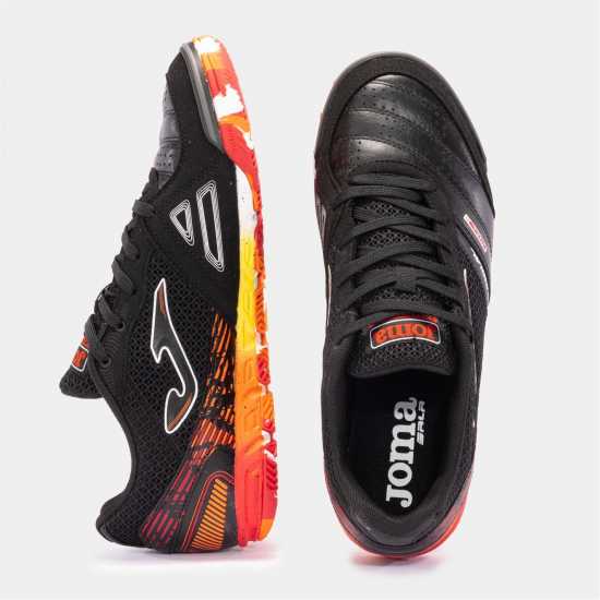 Мъжки футболни бутонки Joma Маратонки За Футбол В Зала Mundial Leather Indoor Football Trainers Черно/Оранжево Joma Маратонки За Футбол В Зала Mundial Leather Indoor Football Trainers Черно/Оранжево Мъжки футболни бутонки