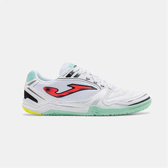 Joma Маратонки За Футбол В Зала Dribling 721 Indoor Football Trainers White/Turq Joma Маратонки За Футбол В Зала Dribling 721 Indoor Football Trainers White/Turq