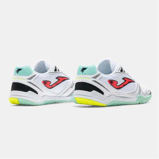 Joma Маратонки За Футбол В Зала Dribling 721 Indoor Football Trainers White/Turq Joma Маратонки За Футбол В Зала Dribling 721 Indoor Football Trainers White/Turq