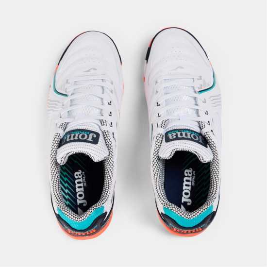 Joma Маратонки За Футбол В Зала Dribling 721 Indoor Football Trainers Joma Маратонки За Футбол В Зала Dribling 721 Indoor Football Trainers Бяло/Оранжево