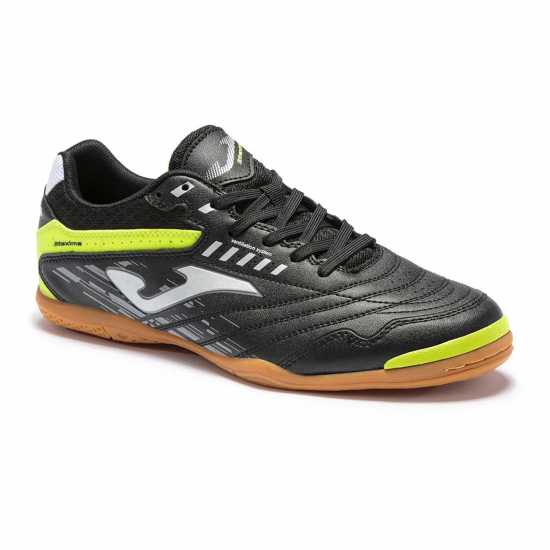 Joma Maxima Indoor Football Boots Black/FluYellow Мъжки футболни бутонки
