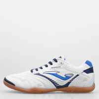 Joma Maxima Indoor Football Boots White/Blue Мъжки футболни бутонки